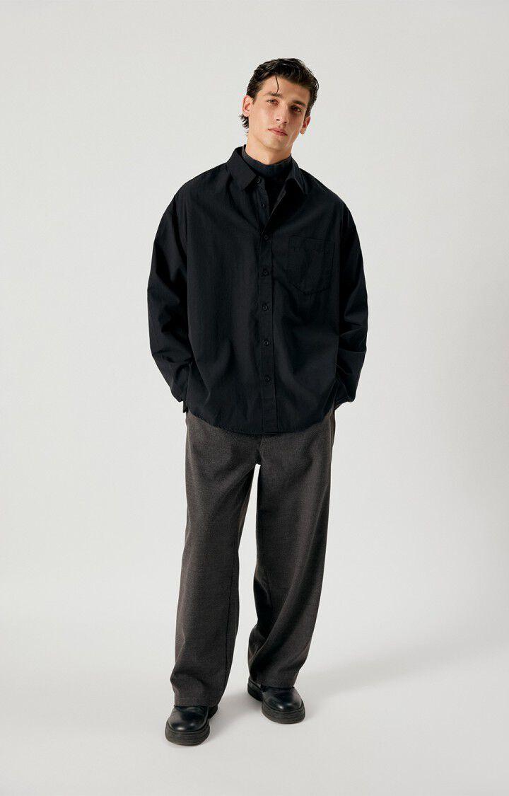 American Vintage Nacto Noir Langarmhemd Herren schwarz